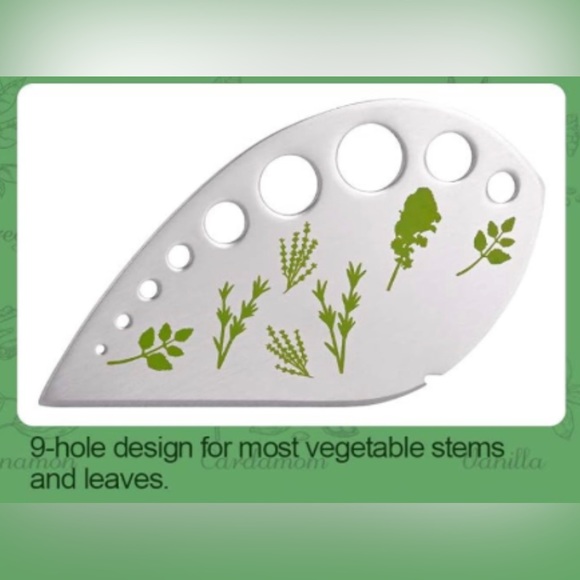 Stainless Steel Herb Stripper/Cutter, for Oregano, Rosemary, Thyme, Kale - Picture 2 of 7